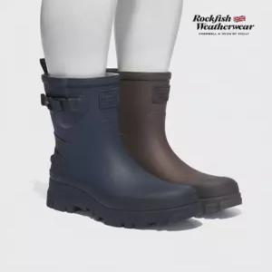 락피쉬웨더웨어 PLATFORM WEAVING RAIN BOOTS MIDDLE 5color RF1SHBE1RB016