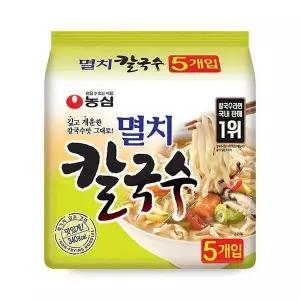 [하프클럽/기타]봉지라면 농심 멸치 칼국수 98g 40개