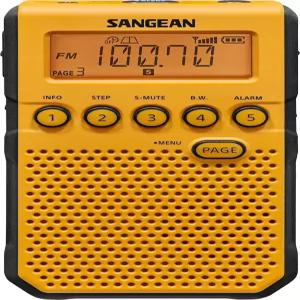 Sangean DT800YL NOAA 기상 경보 포켓 라디오 AM/FM 노란색