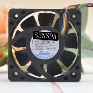 조용한 50mm 팬 NONOISE G5015M12D1  6 12V 0.2A 4 핀 PWM 자동차  냉각