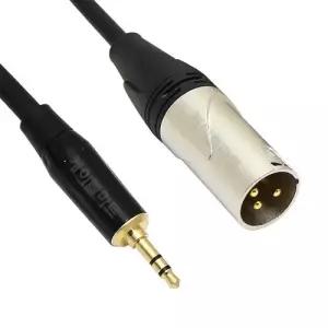 MACK HA28 스테레오 3.5mm to XLR/M 캐논 50cm 스피커 오디오 케이블 PC 앰프 믹서 연결선