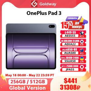 글로벌 버전 원플러스 패드 3 256GB 스냅드래곤 8 엘리트 13.2인치 3.4K 144Hz 화면 13MP 카메라 12140mAh