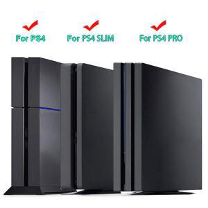 PS4 호환 슬림 콘솔 용 수직 스탠드 프로 게임 액세서리 호스트베이스 도크 크래들 거치대 브래킷 홀더