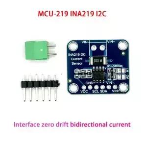 MCU-219 INA219 I2C 포트 제로 드트 양방향 전류 전력 공급 모니터링 센서 모듈 219