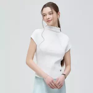 [백화점 홈쇼핑 정품] 로엠 모크넥 반팔 티셔츠 RMHWG25NT2