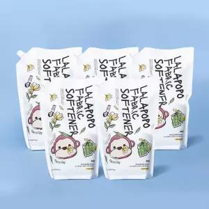케이맘 랄라포포 아기 비건 섬유유연제 리필 1.3L 4개+1개 6500ml (향선택)