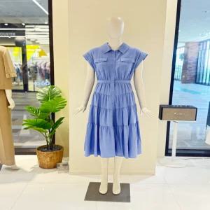 씨씨콜렉트 셔링 버튼업 롱 원피스E252mse137 633317
