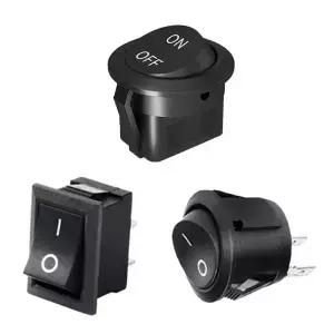 새로운 12V 24V 원형 스위치 미니 토글 ON/OFF 푸시 버튼 20MM 라운드 로커 보트용