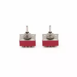 MTS402 AC 250V 2A 125V 5A 12 핀 2 위치 4PDT ON/ON 스위치 Mayitr 전기 공급 내구성 미니 토글