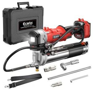 밀워키 18V 배터리 12000PSI MAX 전기 그리스 건 듀얼 피스톨 및 인라인 그립과 호환되는 이카크 무선 벌크 카트리지 그리스 39인치 호스 4개 커플러(도구 전용)와 호환됩니다