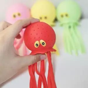 우아창고문어 스펀지 물총 캐릭터 말랑이 워터스퀴시 수영 물놀이 목욕 도구 스트레스해소