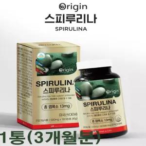 오리진 스피루리나 총 엽록소 13mg함유 / 500mg x 180정 3개월분