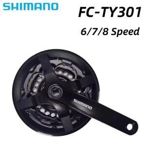 시마노 TOURNEY TY FC-TY301 산악 자전거 크랭크셋, 42T, Iamok, 170mm, 3 단, 8 7/6 단 체인 휠, 부품