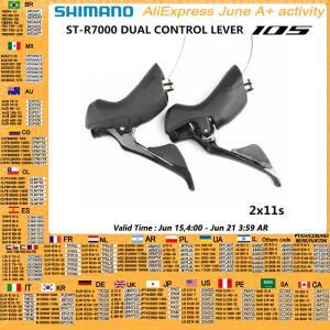 Shimano 105 R7000 시프터 2x11 속도 도로 자전거 22s 시프트 듀얼 컨트롤 레버 업데이트 5800에서 경주용