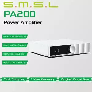 SMSL PA200 질화갈륨 전력 증폭기 Infineon GaN 전력 트랜지스터 TI PGA2311 볼륨 제어 칩 160W/4 스테레오