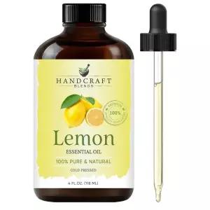 [정품] Handcraft 에센셜 오일 118ml 1팩 레몬 Handcraft Blends Lemon Essential Oil - Huge 4 Fl Oz