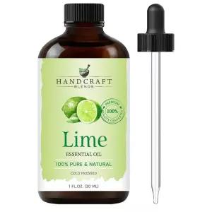 [정품] Handcraft 에센셜 오일 30ml 1팩 라임 Handcraft Blends Lime Essential Oil - 1 Fl Oz - 100%