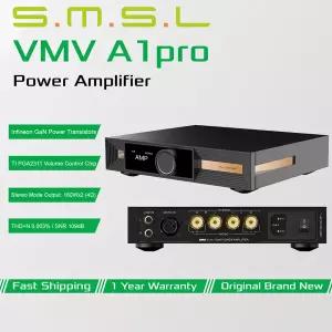 SMSL VMV A1pro 질화갈륨 전력 증폭기 Infineon GaN 전력 트랜지스터 TI PGA2311 볼륨 제어 칩 160W/4 출력