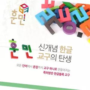 한글익히기 한글놀이장난감 글자만들기블록 글자블록놀이 한글블록 한글블록장난감 한글배우기 훈민 칼라35
