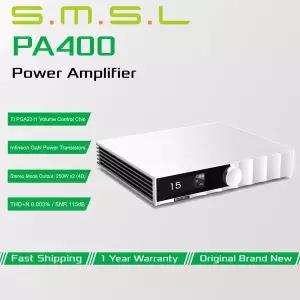 SMSL PA400 질화갈륨 전력 증폭기 Infineon GaN 전력 트랜지스터 TI PGA2311 볼륨 제어 칩 250W/4 스테레오