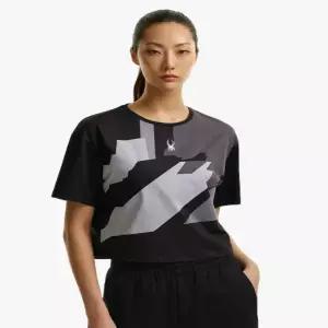 스파이더 SPHMCNRS252WBLK 스포츠 기능성티셔츠 여성 트레이닝 크롭 티셔츠 3383690