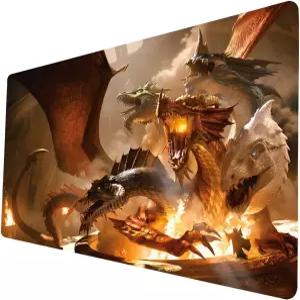 드래곤 TCG 플레이매트 24 x 14 인치 - MTG DTCG CCG RPG 트레이딩 카드 게임 스무스 서피스 배틀 러버