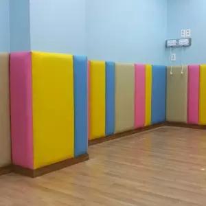 바닥안전매트 어린이집안전매트 300x1000x35mm 방염벽쿠션매트