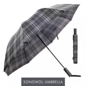 (송월우산) SW 2단 모던체크 우산 송월 송월우산 자동우산