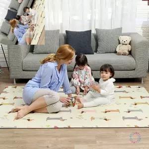 아이매트 200x140x1.2 안전매트 에코매트 놀이방매트 층간소음매트 헬로퍼피지그재그