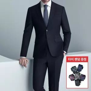 맨잇슈트 네이비블루 울100 수트 마이크로 포멀핏 사계절 정장 (332) + 타이증정