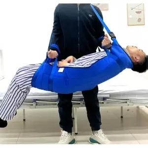 이동 침대 벨트 운송매트 환자 노인 휴대용 그블루 짧은 운반 직물클램프없음방수 프이즈