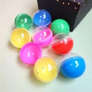 컬러 반투명 뽑기 캡슐 65mm 10P 럭키드로우 추첨볼 뽑기통 빈캡슐