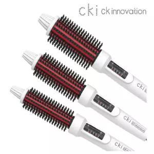 CKI 헤어브러쉬 매직기 추천 대 32mm 컬링 온도조절 뽕고데기 굵은 웨이브 원터치 헤어브러쉬 선물