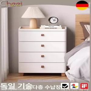 틈새 수납장 서랍장 속깊은 단스 조립식 다용도 러버 이동식 흰색 코너서랍장 화이트