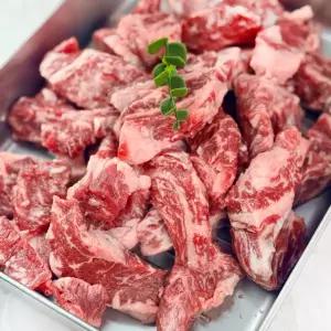 [바라던]미국산 초이스등급 기름손질 완벽한 냉동 황제갈비살 500g 1팩