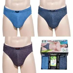 인견 소재 남성 삼각팬티 통기성 데일리 속옷 3매입