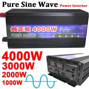 전력 인버터 RV 자동차 태양광 인버터 12V 220V dc to ac 컨버터 4000W