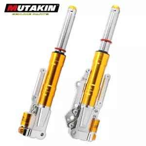 바이크 오토바이쇼바 리어 서스펜션 무타킨 모터사이클 NMAX 155 V1/V2 CNC 에어 프론트 쇼크 어셈블리 비