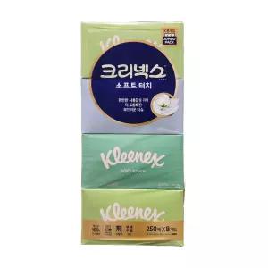 크리넥스 소프트터치 미용티슈 250매 8팩 CS