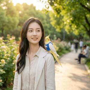 조절식 앵무새 비행 하네스  탈출 방지 조끼  안전 조류 훈련 로프 버디