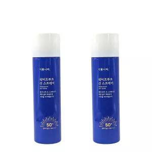 식물나라 산소수 워터프루프 선 스프레이 100ml (SPF50+) 2개