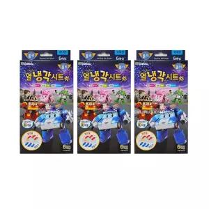 로보카폴리 열냉각시트 6매입 x 3개 쿨링 내림 패치 해열 이마 냉찜질 유아 어린이