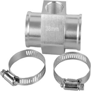 FPTYUE 38mm 은 라디에이터 호스 파이프 어댑터 피팅 커넥터 WTP006SL42 /24NPT 수온 게이지 센서