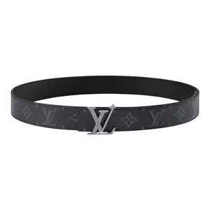 [명품] LV 이니셜 35mm 리버시블 벨트 모노그램 이클립스 캔버스 90cm M4484U