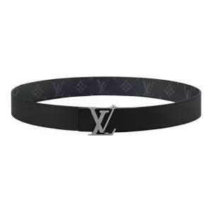 [명품] LV 이니셜 35mm 리버시블 벨트 모노그램 이클립스 캔버스 100cm M4484S