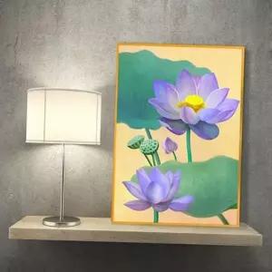 연꽃 그림 액자 연꽃 인테리어 액자 풍수 복그림 거실 침실