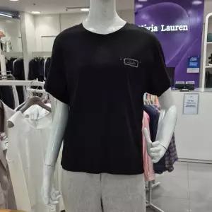올리비아로렌 DP01 배색나운드 티셔츠  VOCAS5M6486