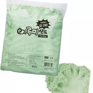 루미샌드 모래놀이 10L 5kg 그린 아트 촉감 감각활동 대용량 실내 그린컬러