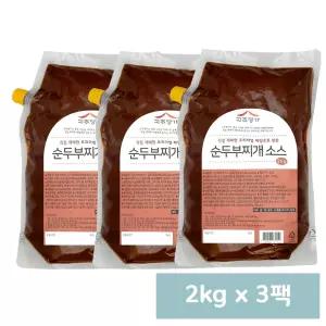 순두부찌개소스 2kg x 3봉 - 고추명가