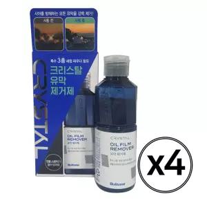 불스원 뉴 크리스탈 유막제거제 140ml 4개